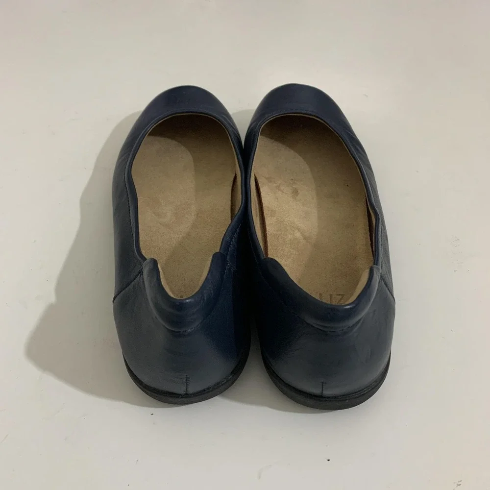 Naturalizer Ballet Flats Shoes Womens Size 9.5 Flexy Blue Leather Comfort Casual